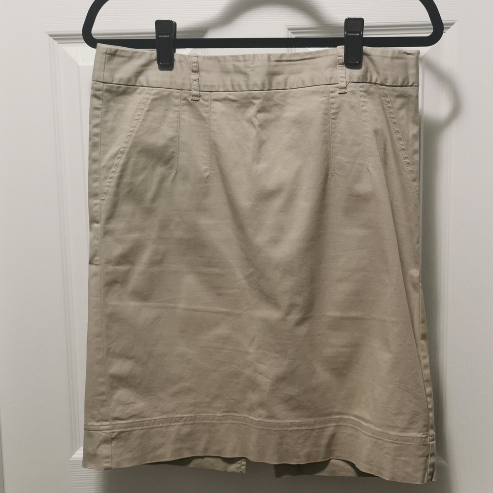 Jacob - Khaki Pencil Skirt, Size 7/8